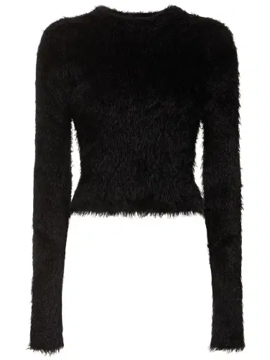 MARINE SERRE Wild Puffy Knit Fitted Sweater | Thumbnail 1