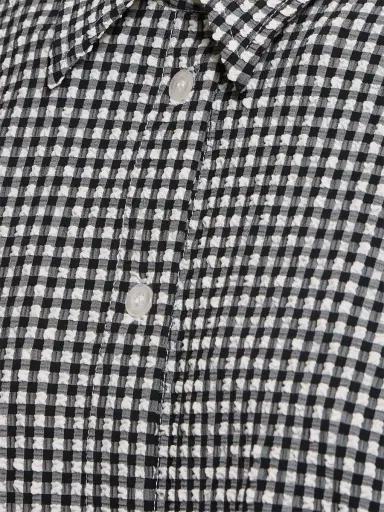 HUNZA G Vichy Printed Oversized Shirt | Thumbnail 5