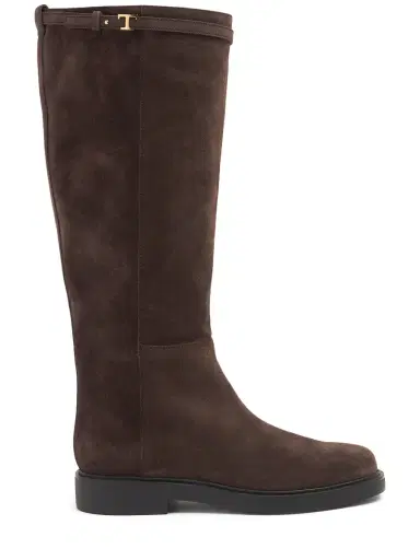 TOD'S 20mm Suede High Boots | Thumbnail 1