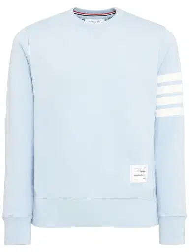 THOM BROWNE Cotton Jersey Logo Sweatshirt | Thumbnail 1