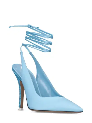 THE ATTICO 105mm Venus Satin Pumps | Thumbnail 3 THE ATTICO 105mm Venus Satin Pumps | Thumbnail 3