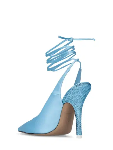 THE ATTICO 105mm Venus Satin Pumps | Thumbnail 4 THE ATTICO 105mm Venus Satin Pumps | Thumbnail 4