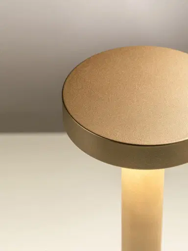 DAVIDE GROPPI Tetatet Matte Gold Table Lamp | Thumbnail 2 DAVIDE GROPPI Tetatet Matte Gold Table Lamp | Thumbnail 2