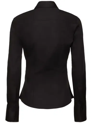 BETTTER Cascade Cotton Blend Poplin Fitted Shirt | Thumbnail 4