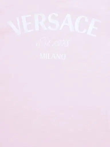 VERSACE Printed Cotton Jersey T-shirt | Thumbnail 2