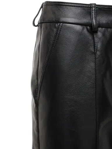 MATÉRIEL Faux Leather Straight Pants | Thumbnail 5