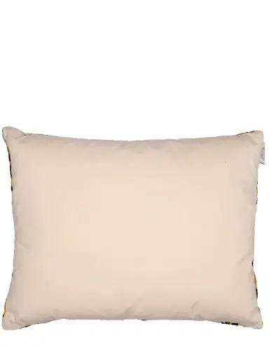 LES OTTOMANS Cotton & Silk Velvet Cushion | Thumbnail 3