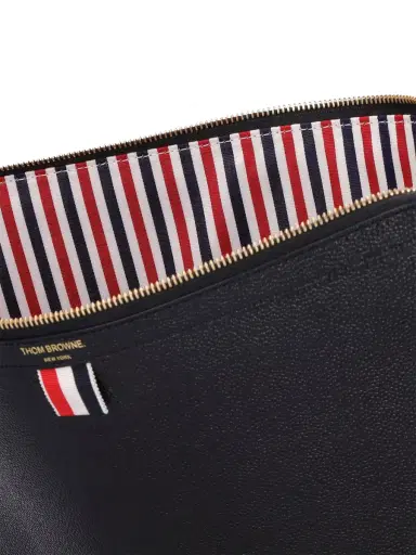 THOM BROWNE Pebbled Leather Zipped Document Pouch | Thumbnail 5