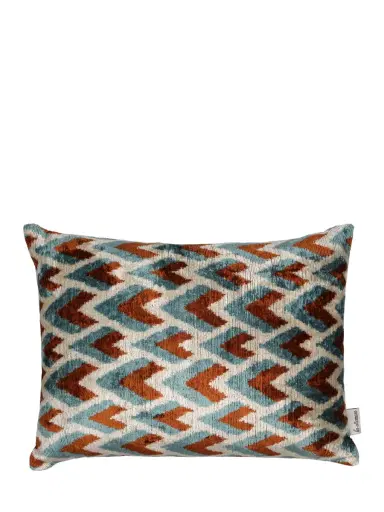 LES OTTOMANS Silk & Cotton Velvet Cushion | Thumbnail 1