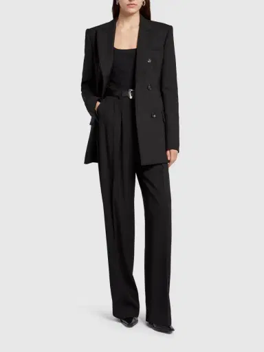 SPORTMAX Hello Pleated Viscose Wide Pants | Thumbnail 2