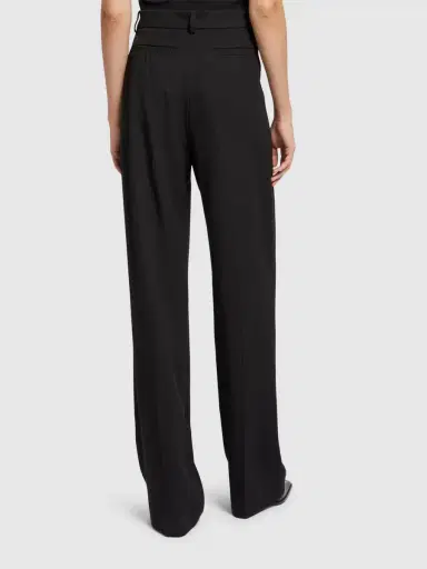SPORTMAX Hello Pleated Viscose Wide Pants | Thumbnail 3