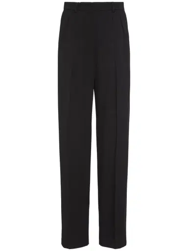 SPORTMAX Hello Pleated Viscose Wide Pants | Thumbnail 1