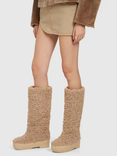 GIA BORGHINI 50mm Faux Shearling Snow Boots | Thumbnail 2
