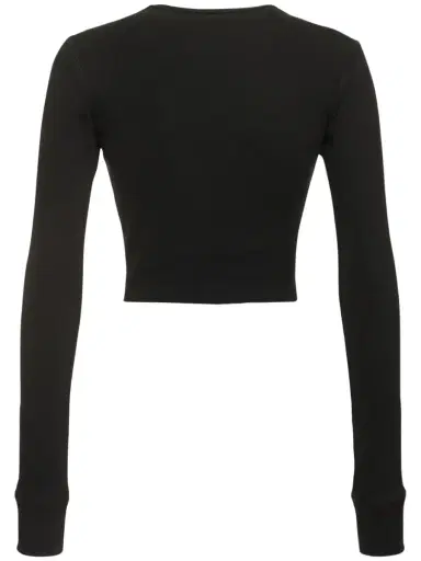 WARDROBE.NYC Hb Long Sleeve Stretch Cotton T-shirt | Thumbnail 4