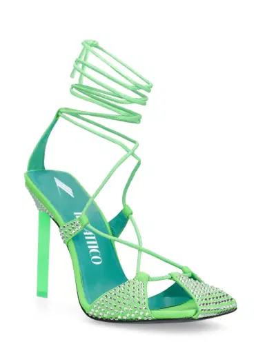 THE ATTICO 105mm Adele Lycra & Crystal Sandals | Thumbnail 3 THE ATTICO 105mm Adele Lycra & Crystal Sandals | Thumbnail 3