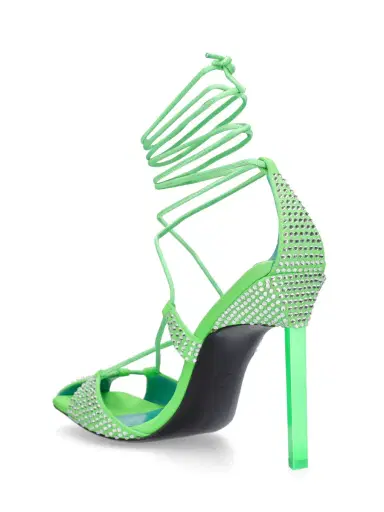 THE ATTICO 105mm Adele Lycra & Crystal Sandals | Thumbnail 4 THE ATTICO 105mm Adele Lycra & Crystal Sandals | Thumbnail 4