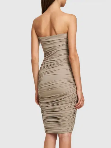 MICHAEL KORS COLLECTION Stretch Viscose Jersey Midi Dress | Thumbnail 3