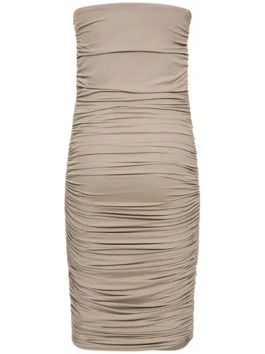 MICHAEL KORS COLLECTION Stretch Viscose Jersey Midi Dress | Thumbnail 5