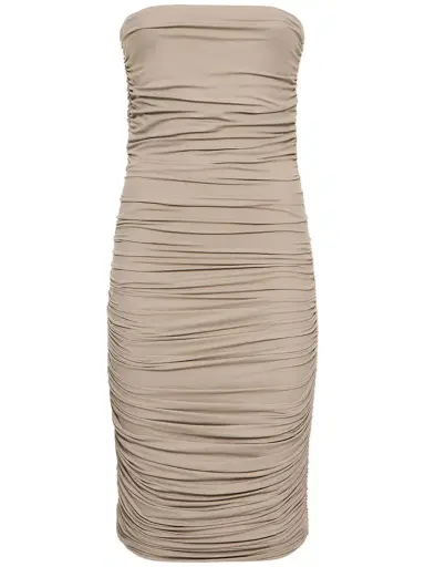 MICHAEL KORS COLLECTION Stretch Viscose Jersey Midi Dress | Thumbnail 1