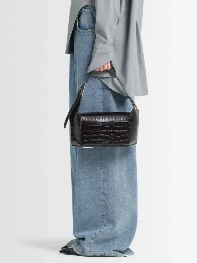 THE ATTICO 7/7 Embossed Leather Shoulder Bag | Thumbnail 2