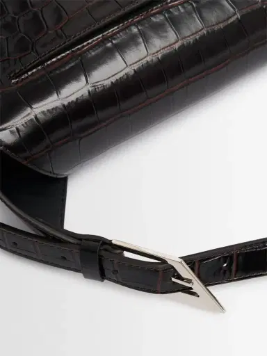 THE ATTICO 7/7 Embossed Leather Shoulder Bag | Thumbnail 5