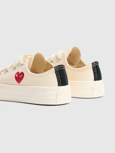 COMME DES GARÇONS PLAY Play Converse Cotton Low Sneakers | Thumbnail 4