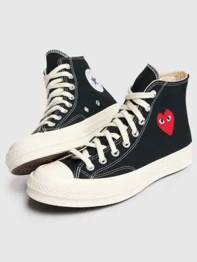 COMME DES GARÇONS PLAY 20mm Play Converse Cotton Sneakers | Thumbnail 3