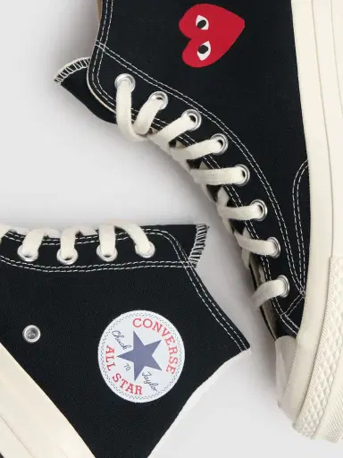 COMME DES GARÇONS PLAY 20mm Play Converse Cotton Sneakers | Thumbnail 4