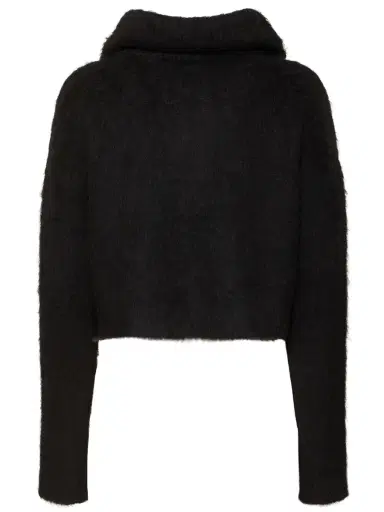 SPORTMAX Falcone Fluffy Alpaca Blend Zip Sweater | Thumbnail 5