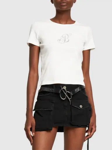 BLUMARINE Logo Leather Belt | Thumbnail 2