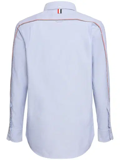 THOM BROWNE Straight Fit Cotton Oxford Shirt | Thumbnail 6