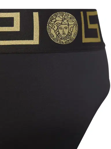 VERSACE Triangle Bikini Bottoms W/ Greek Motif | Thumbnail 2