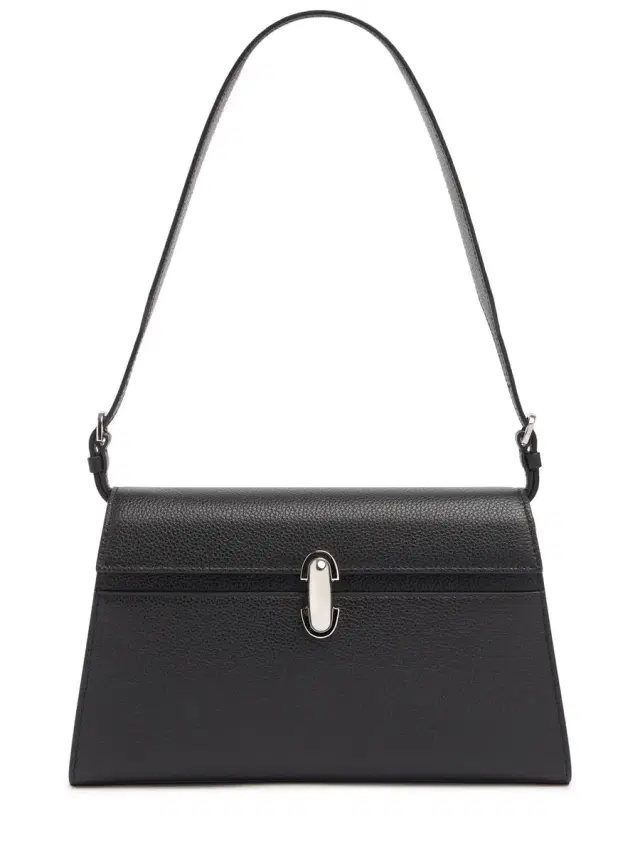 Symmetry Grained Leather Shoulder Bag