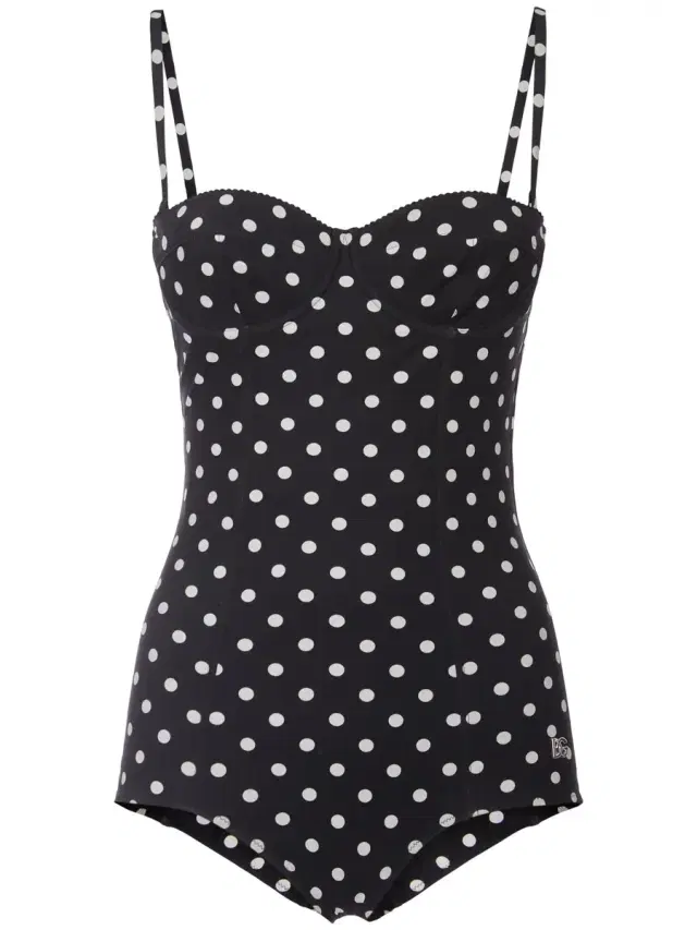 Polka Dots One Piece Swimsuit