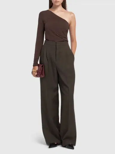 MAX MARA Spluga Stretch Jersey One Sleeve Top | Thumbnail 2