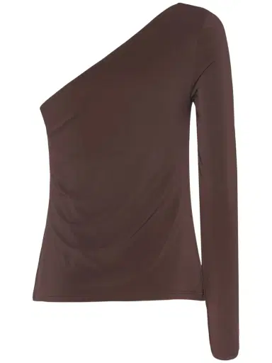 MAX MARA Spluga Stretch Jersey One Sleeve Top | Thumbnail 4