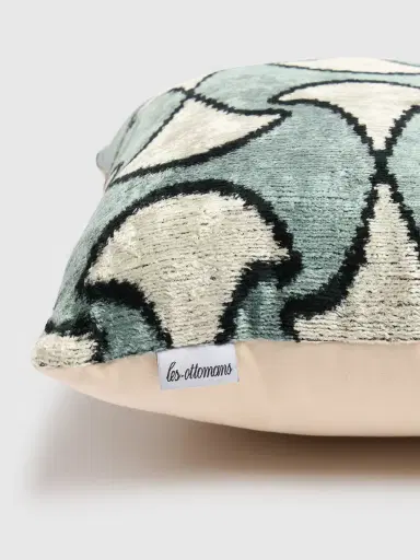 LES OTTOMANS Cotton Velvet Cushion | Thumbnail 3