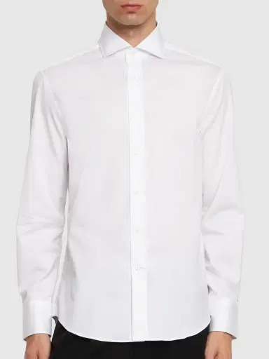 BRUNELLO CUCINELLI Cotton Twill Shirt | Thumbnail 3