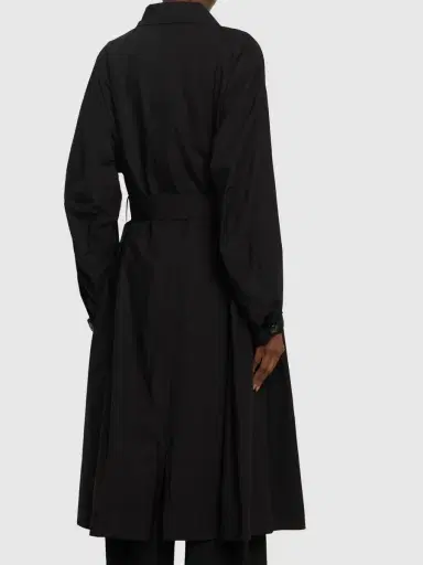 YOHJI YAMAMOTO Cotton Midi Trench Coat | Thumbnail 4