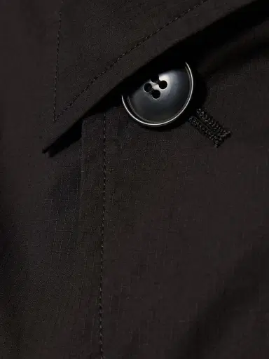 YOHJI YAMAMOTO Cotton Midi Trench Coat | Thumbnail 5