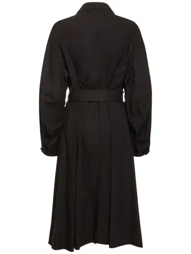 YOHJI YAMAMOTO Cotton Midi Trench Coat | Thumbnail 6