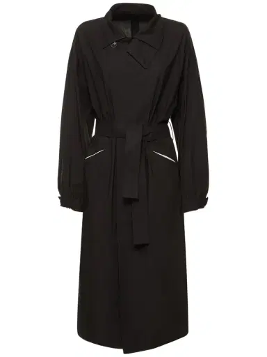YOHJI YAMAMOTO Cotton Midi Trench Coat | Thumbnail 1