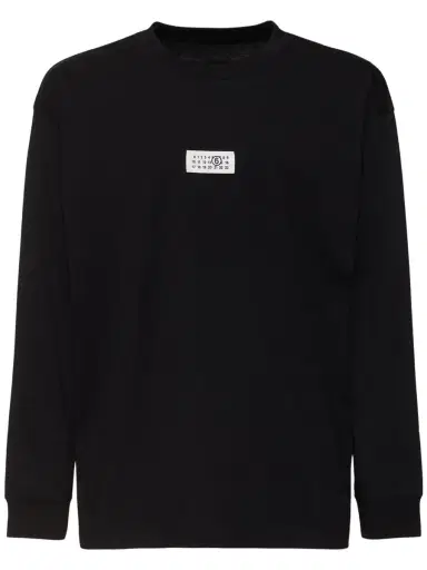 MM6 MAISON MARGIELA Long Sleeve Logo T-shirt | Thumbnail 1
