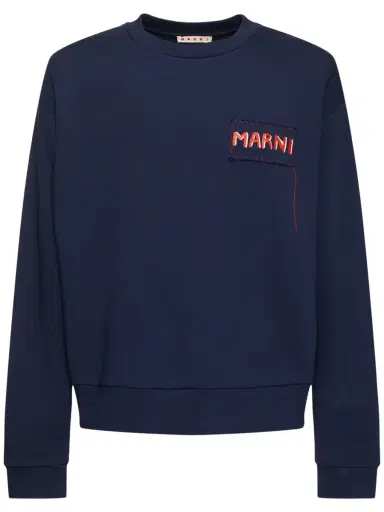 MARNI Logo Crewneck Sweatshirt | Thumbnail 1