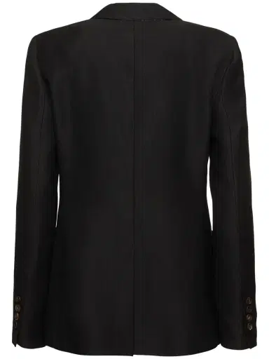 BRUNELLO CUCINELLI Fluid Linen Blend Twill Blazer | Thumbnail 4