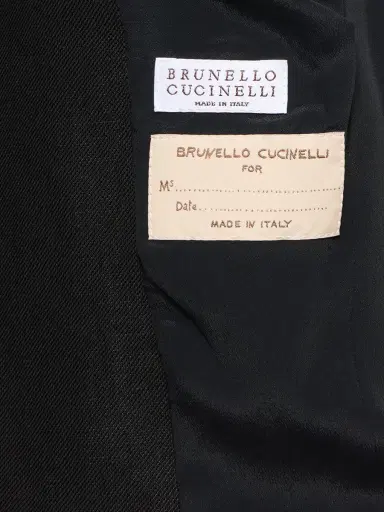 BRUNELLO CUCINELLI Fluid Linen Blend Twill Blazer | Thumbnail 6