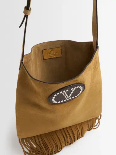 VALENTINO GARAVANI Vlogo Suede Crossbody Bag | Thumbnail 7