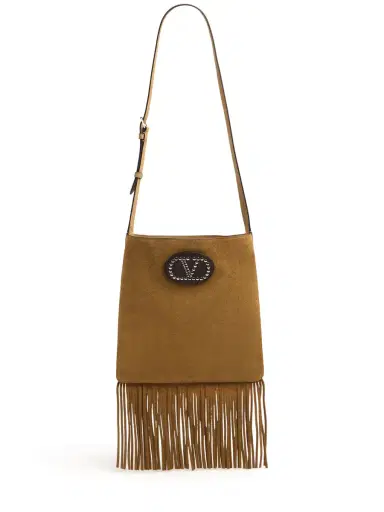 VALENTINO GARAVANI Vlogo Suede Crossbody Bag | Thumbnail 1