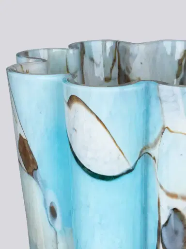 STORIES OF ITALY Nougat Aquamarine Bucket Vase | Thumbnail 2
