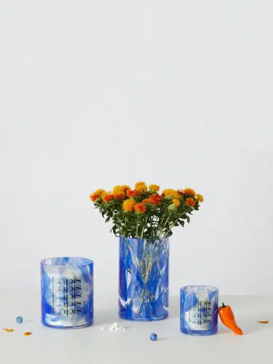 STORIES OF ITALY Watercolor Lapis Tall Vase | Thumbnail 3 STORIES OF ITALY Watercolor Lapis Tall Vase | Thumbnail 3